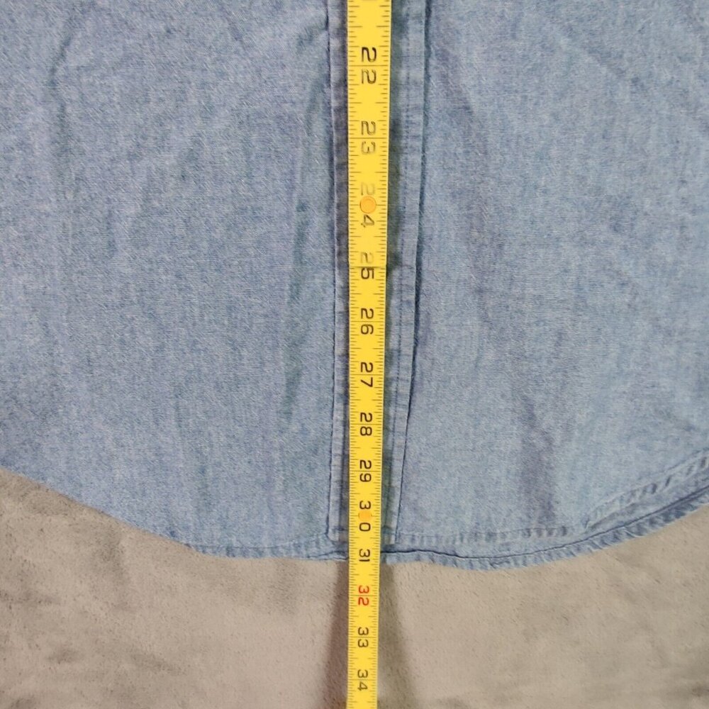 Brooks Brothers Shirt Adult Large Blue Button Up Regent Casual Preppy Solid Men - Picture 4 of 7